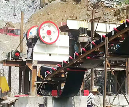 制砂機制砂現場